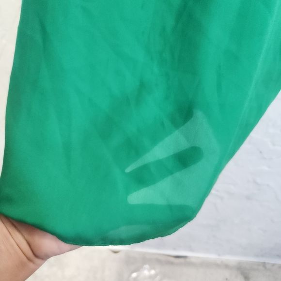4x$25 Hoss intropia green semi sheer slip chemise dress XS - Picture 8 of 11